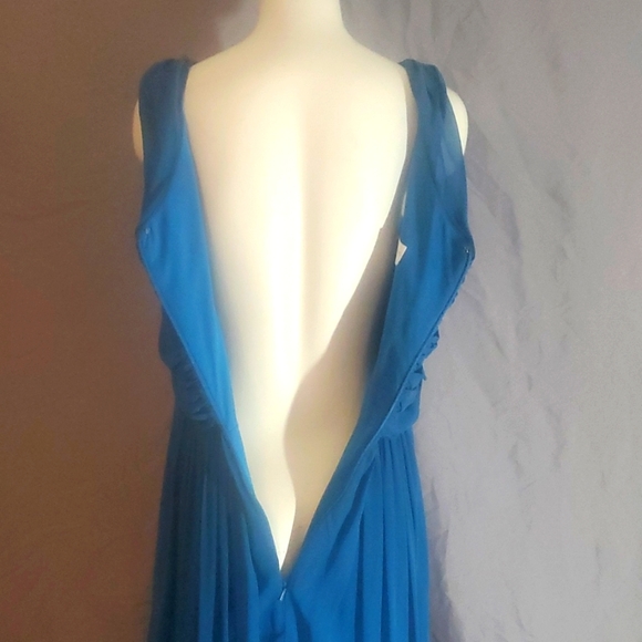 Dessy Collection Vivian Diamond Size 10 Dress - Picture 7 of 9